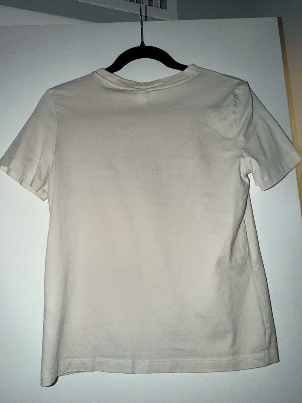 H&M Cream Soirée Graphic Short Sleeve Tee